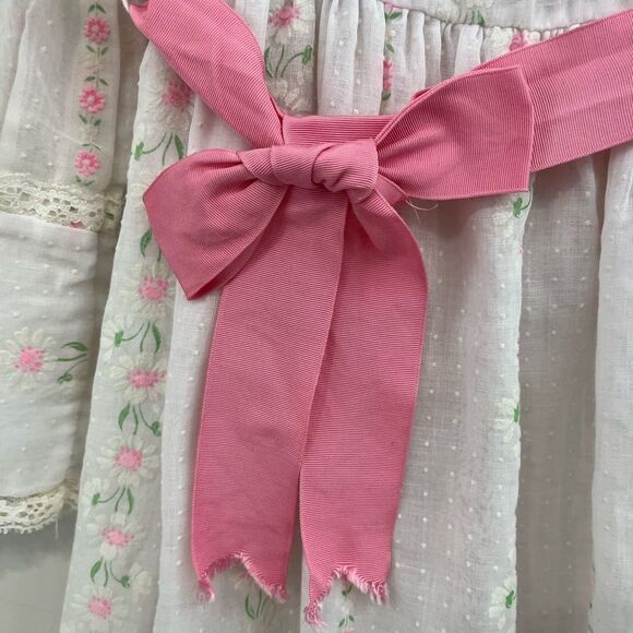 Vintage 60’s Girls Prairie Sheer Babydoll Maxi Dress - Picture 2 of 7